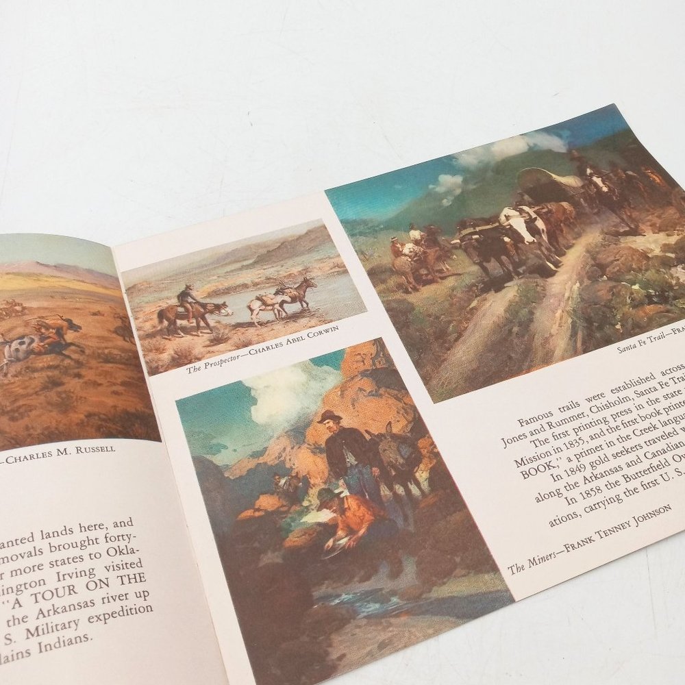Oklahoma Woolaroc Museum Booklet Vintage 1952 Native American Horse Collectible - Picture 6 of 13